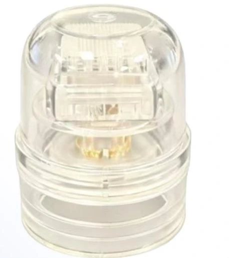 Stamp-style vial head